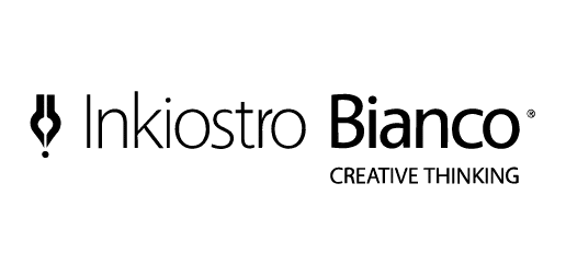 Marke-InkiostroBianco Markenlogo des Tapetenherstellers Inkiostro Bianco aus Italien, die Marke hat sehr elegante Designs die individuell Anpassbar sind.