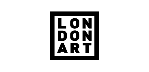 Marke-Londonart Logo von London Art, bestehend aus einem rechteckigen, schwarzen Rahmen, der die Worte 'LONDON ART' in kühnen, weißen, kapitalisierten Buchstaben enthält. Das Layout ist klar und strukturiert, was das Logo sowohl modern als auch leicht erkennbar macht. Dieses Design spiegelt die Ausrichtung der Marke auf zeitgenössische und künstlerische Wandgestaltung wider